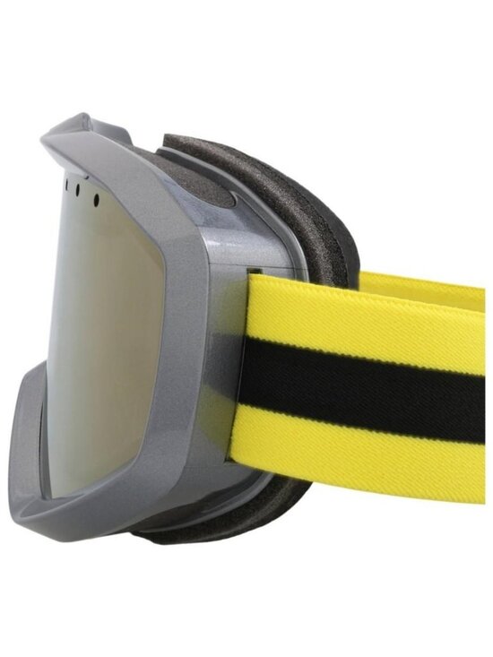 New Gucci Unisex Shield/Wrap Grey Yellow Brown Fashion Designer Sunglasses